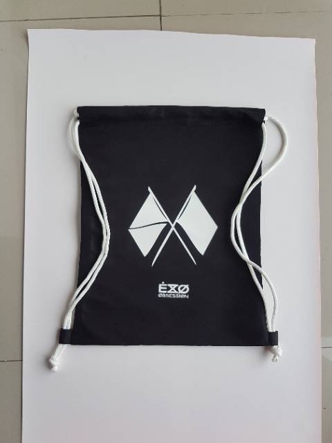 EXO obsession tas serut exo ransel string bag kpop