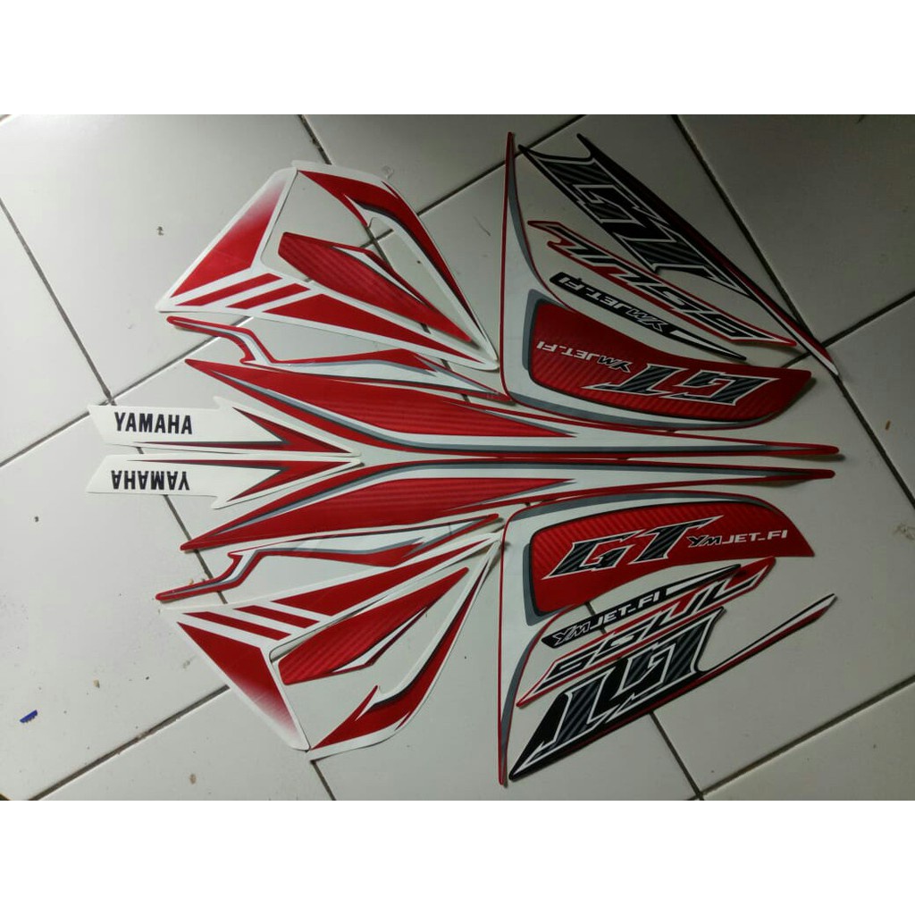 stiker striping yamaha soul gt 2013 merah