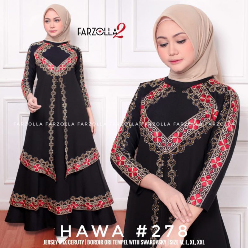 ABAYA BORDIR HITAM TURKEY/ARABIAN