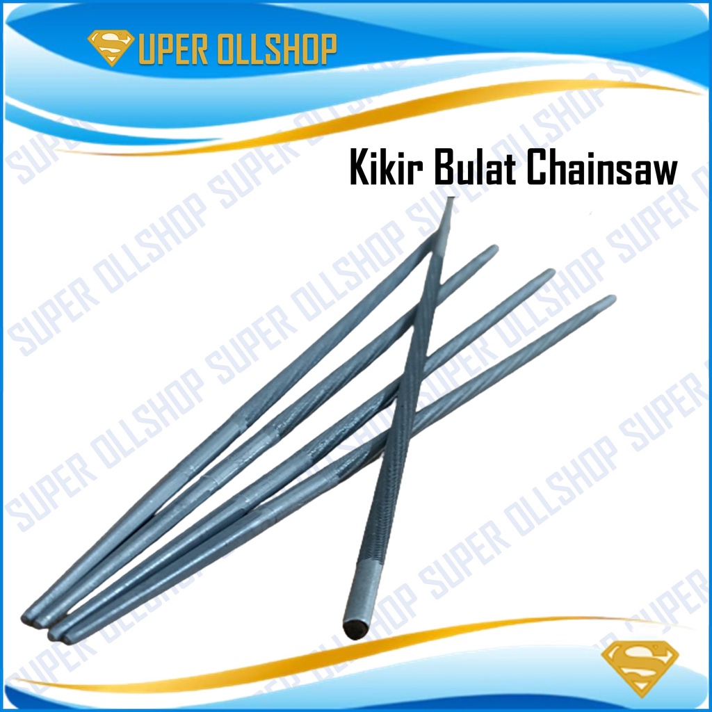 Kikir Bulat CHAINSAW Gergaji Senso 4,8x200mm 4.8x20cm Kikir Rantai CHAINSAW Senso