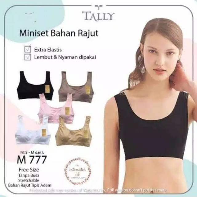 Miniset Lembut Tally 777 Nyaman dipakainya