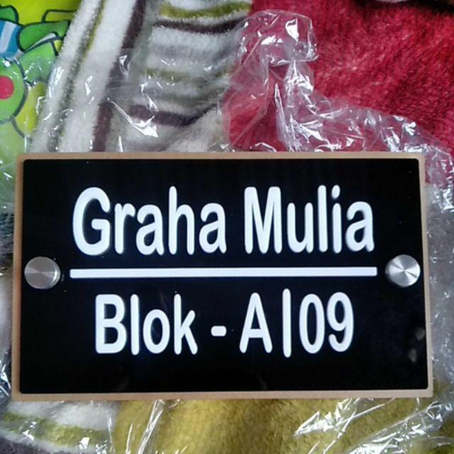 Nomor Rumah Akrilik / Acrylic Nomor Rumah