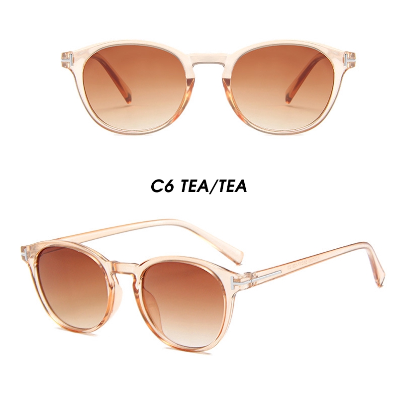 (YUZHU) Bayar di Tempat INS Fashion Aviator Frame Kacamata Wanita Vintage Gaya Kacamata Hitam Pria Sunglasses