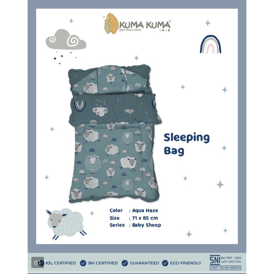 Sleeping Bag Canopy Kuma Kuma/ Alas Tidur Bayi Premium Rilakkuma by Kuma Kuma 47080