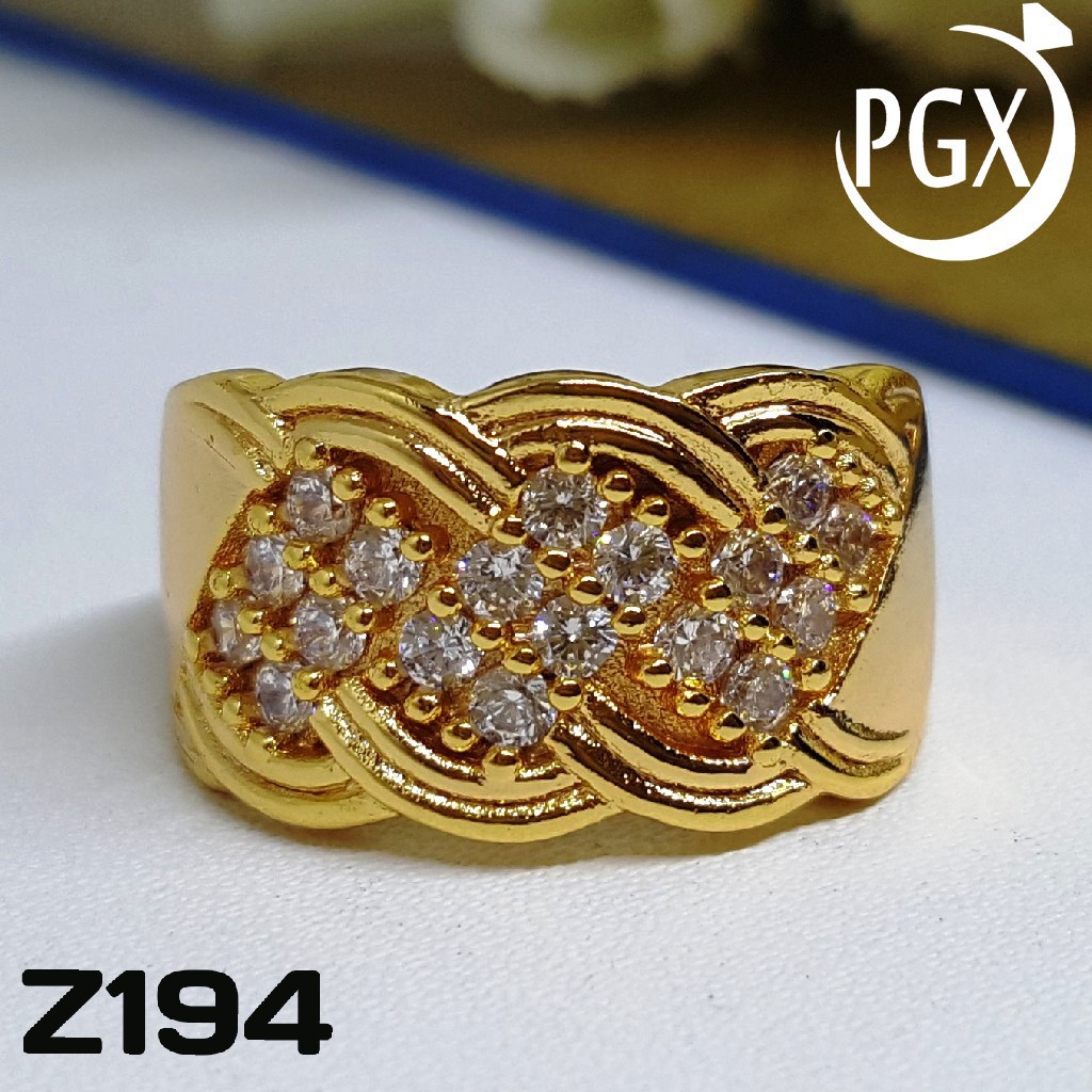 Cincin Berlian Permata Zircon - Perhiasan Xuping Lapis Emas - Z194