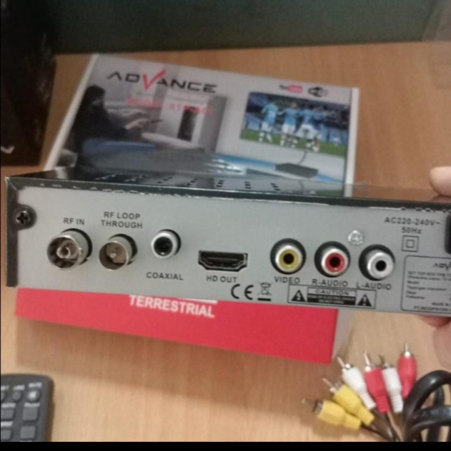 ADVANCE Set Top Box DVB-T2 Model STP-A01 Penerima Siaran Tv Digital