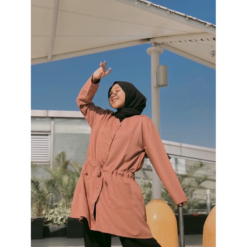 [Bisa COD] ALEXIA TUNIK - Baju atasan wanita / Tunik / Long tunik / Dailywear / Baju busui
