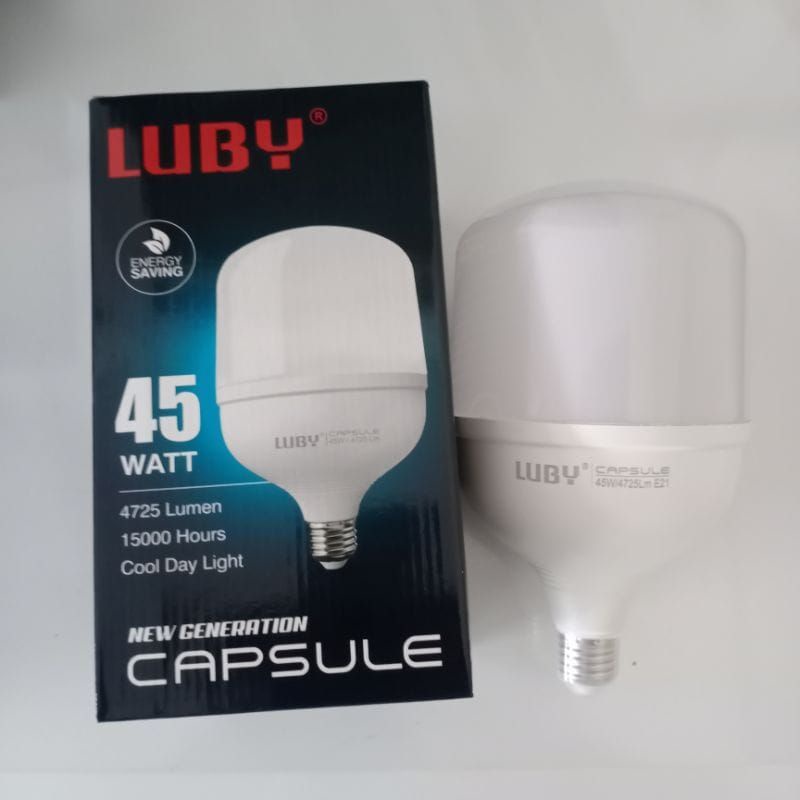 Lampu LED Capsule Bohlam LED Luby Original 5w,10w,14w,18w,28w,38w,45w,50w Tahan 15000 Hours