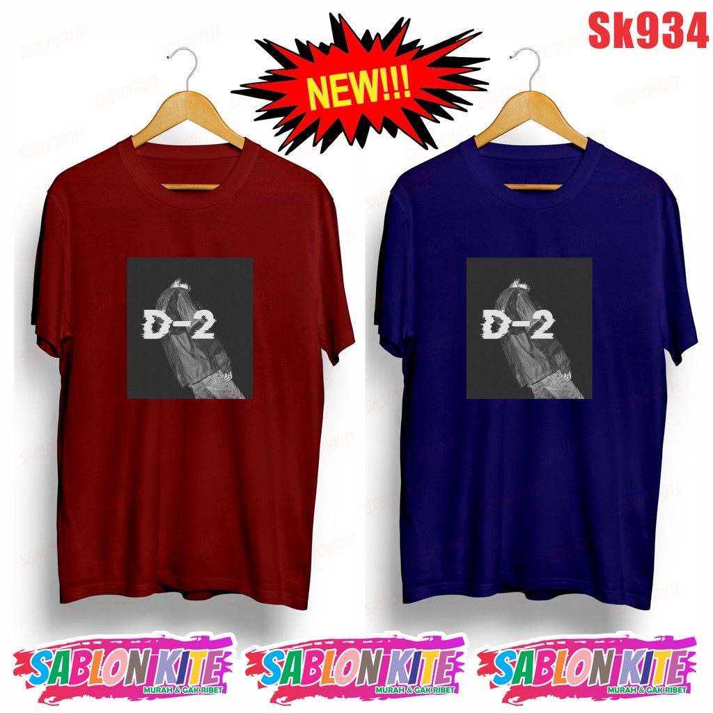 MURAH!!! KAOS KPOP AGUST D DAECHWITA D-2 SK934 UNISEX COMBED 30S