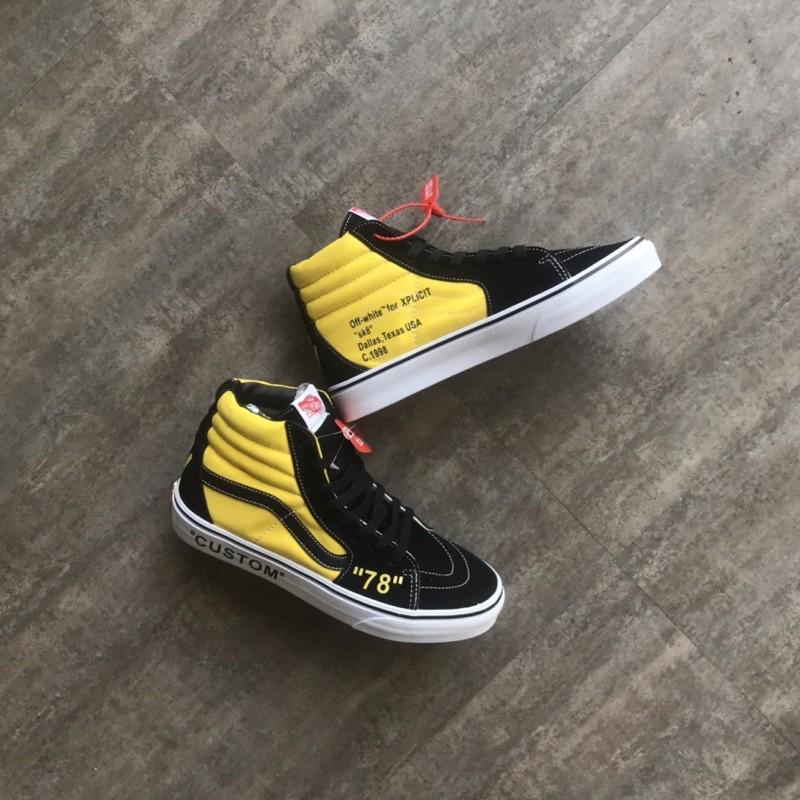 VANS SK8 78 CUSTOM YELLOW BLACK PK