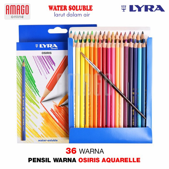 

Pensil Warna LYRA Osiris Aquarelle Water Soluble - 36 Warna - 2531360