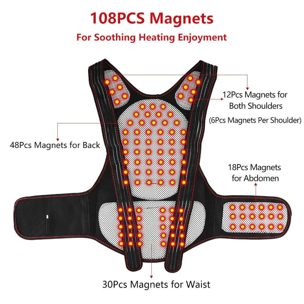 Korset Terapi Koreksi Punggung Back Support Magnetic Y111