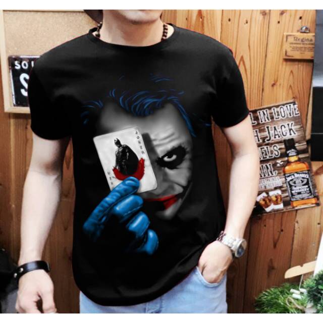 L1A kaos T shirt pria Joker