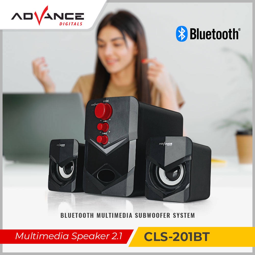 【Barang Ready】ADVANCE Speaker Bluetooth USB Multimedia Aktif 2.1 Stereo Music Box Sub woofer Karaoke Garansi Resmi 1 tahun