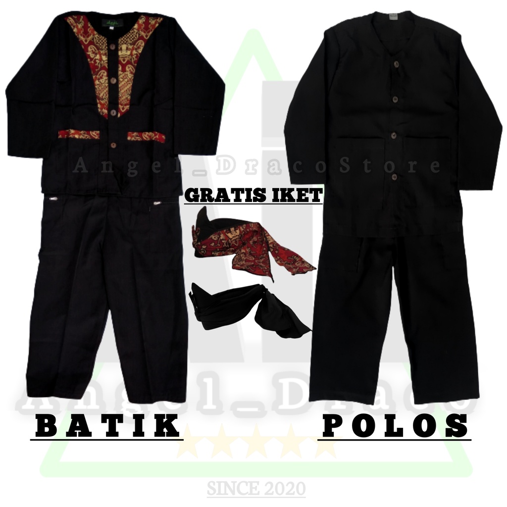 Baju Pangsi Anak / Baju Silat Anak 1-15 Tahun