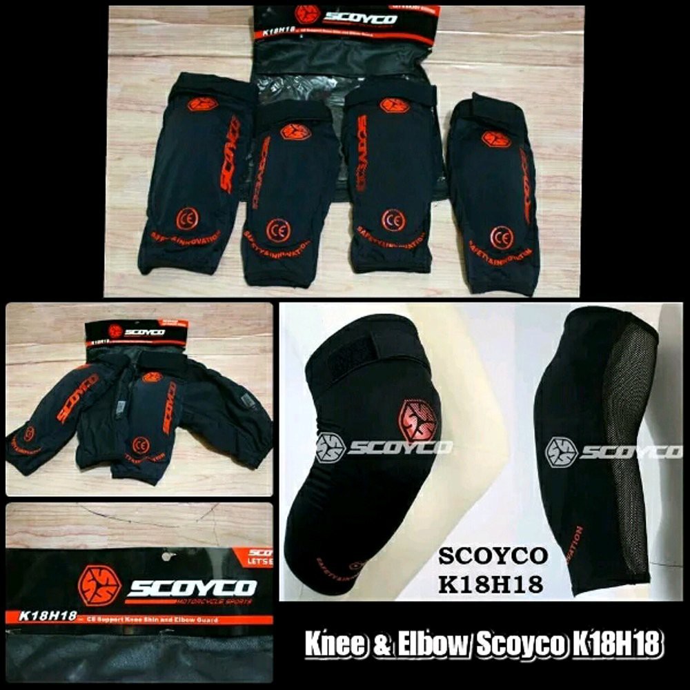 knee scoyco k18 pelindung lutut dan siku scoyco k18 body protector lutut dan sikut Berkualitas