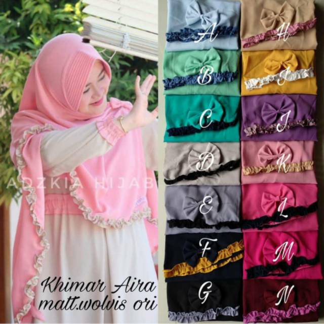 GS. Khimar Airah Syar'i Belah tengah