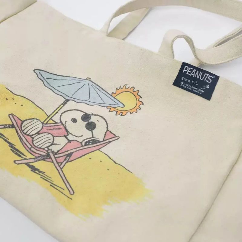 ZRA SNOOPY ® COTTON TOTE BAG