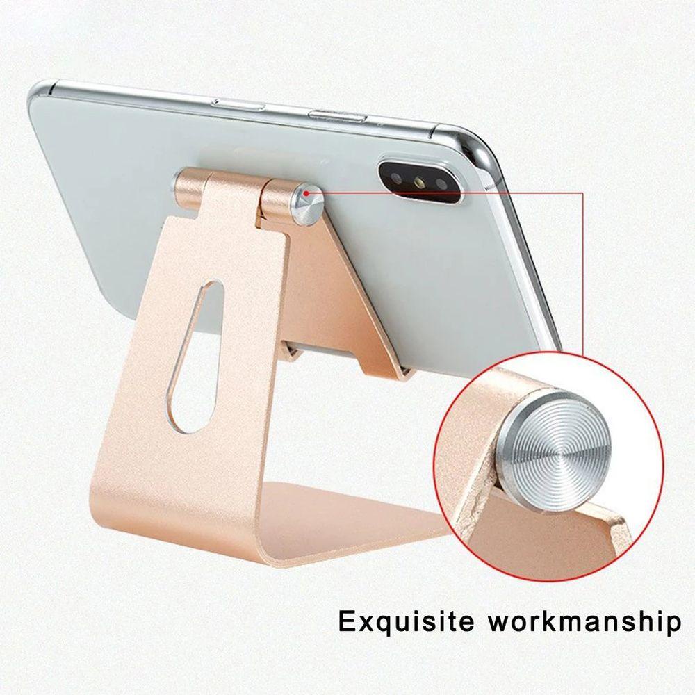 Agustina Dudukan Ponsel Rotasi Paduan Aluminium Aksesoris Ponsel Tablet Stand Desktop Phone Holder Mobile Phone Cradle Laptop Stand
