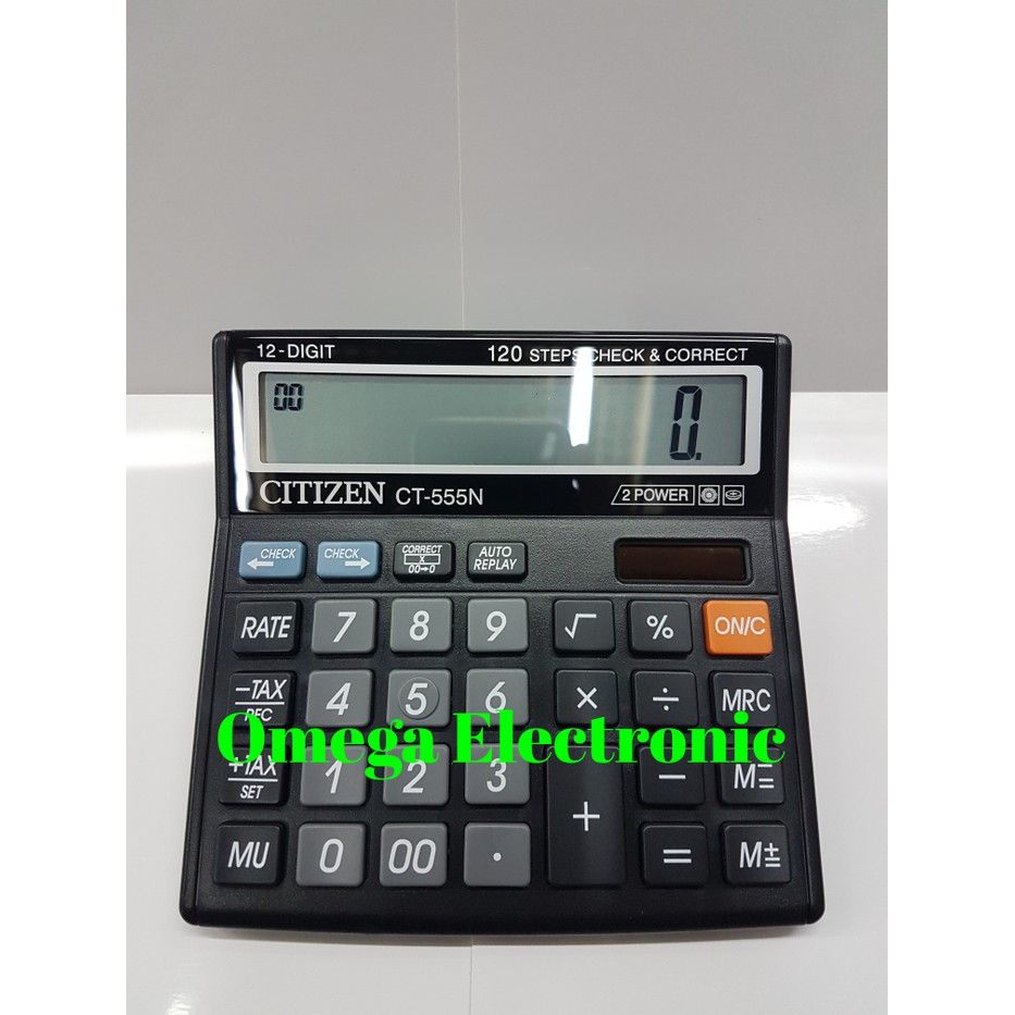 

Kalkulator Meja - Kalkulator Ilmiah - Kalkulator Citizen Original Citizen Ct-555N - Kalkulator Meja