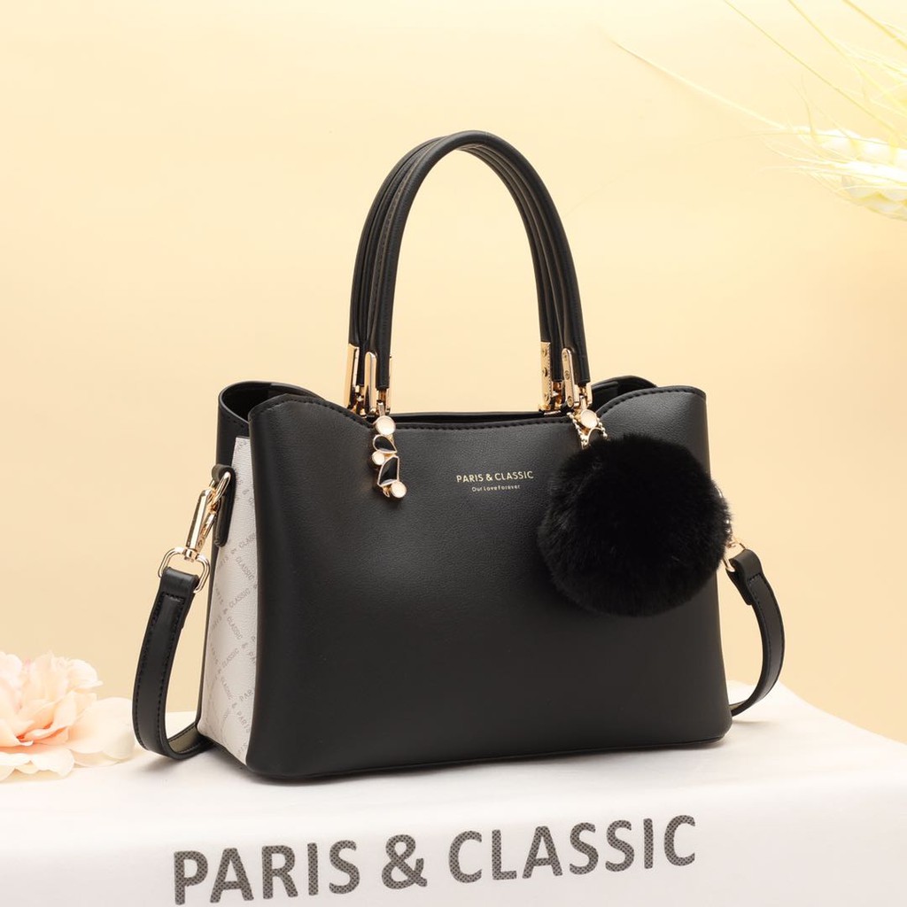 Paris Classic Tas Wanita Import Branded Original Terbaru Handbag Selempang Wanita Top Handle Bag Tas Fashion Wanita Import [PC 98984]