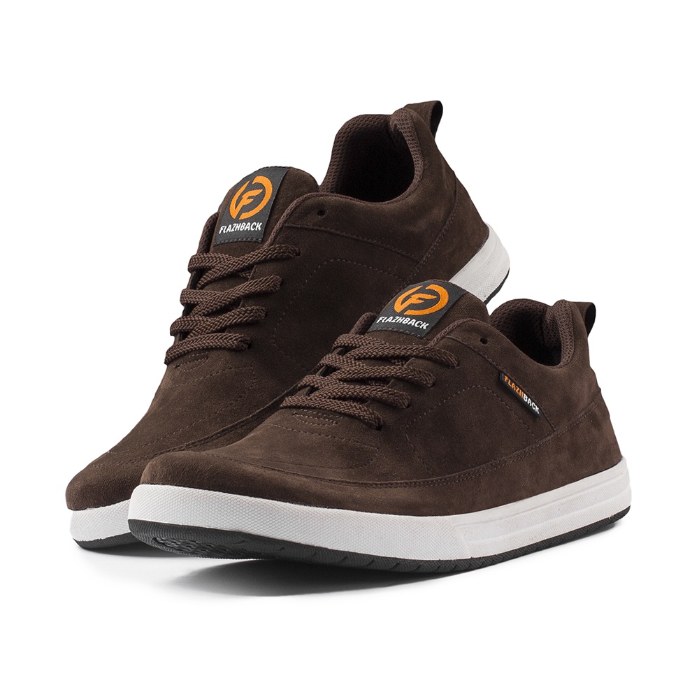 CHARLES BLACK |ManNeedMe x FLAZHBACK| Sepatu Sneakers Pria Casual Shoes ORIGINAL-Brown
