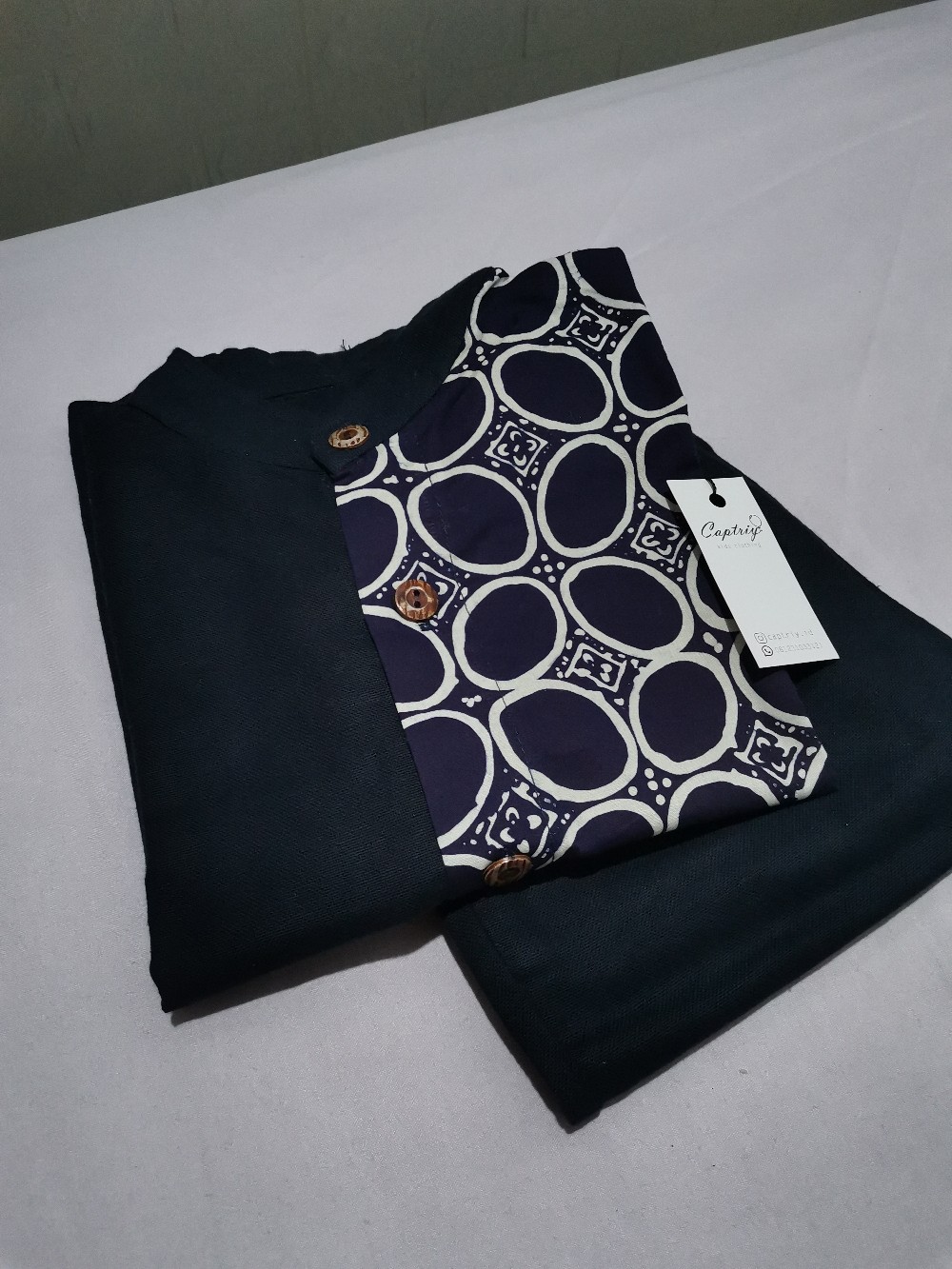 Kemeja Koko Bayi Anak/kurta Bayi Anak/kemeja Koko Kombinasi Batik Bayi Anak Bahan Linen Rami Grade A