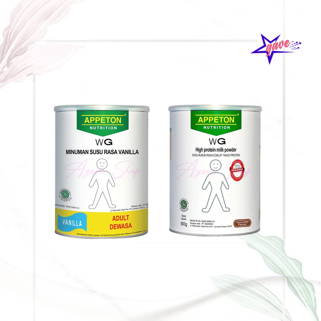 Susu Appeton Weight Gain Vanila/Coklat 900gr