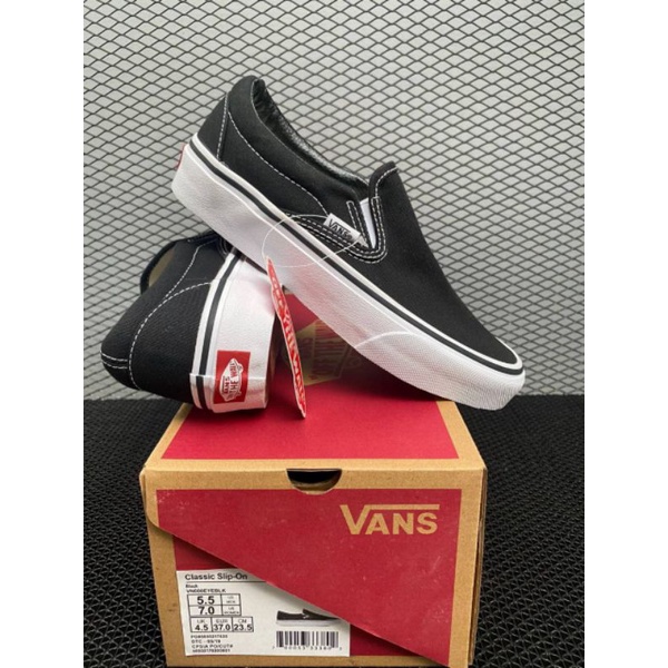 Sepatu Vans Original || Vans Slip On Classic Black White