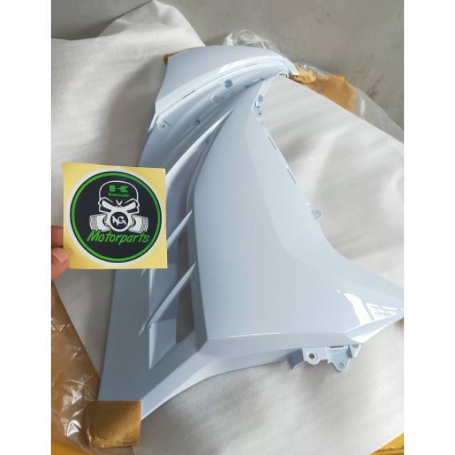 Fairing atas sampai kanan ninja 250 fi putih original Kawasaki
