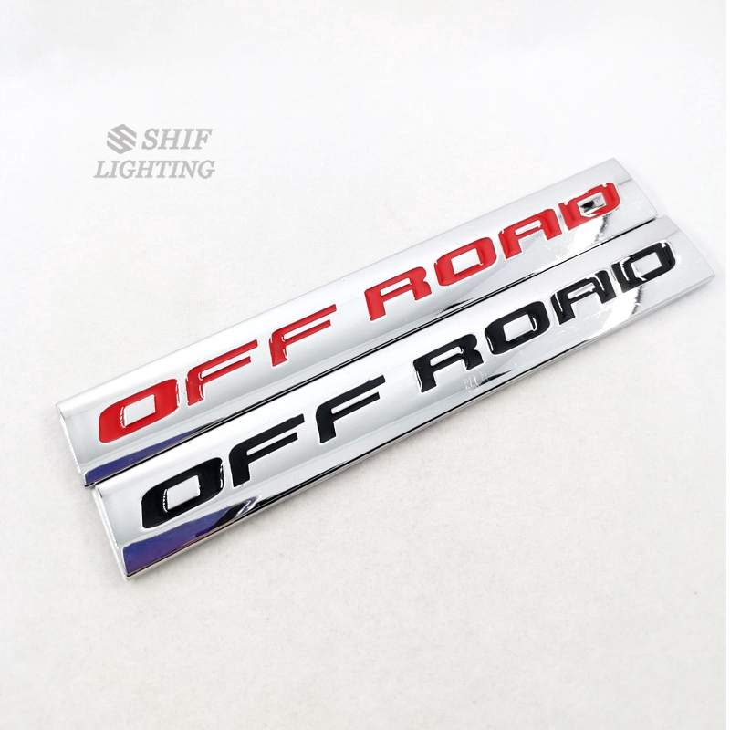 1pc Stiker Emblem Logo Off Road Bahan Metal Untuk Dekorasi Samping/Belakang Mobil