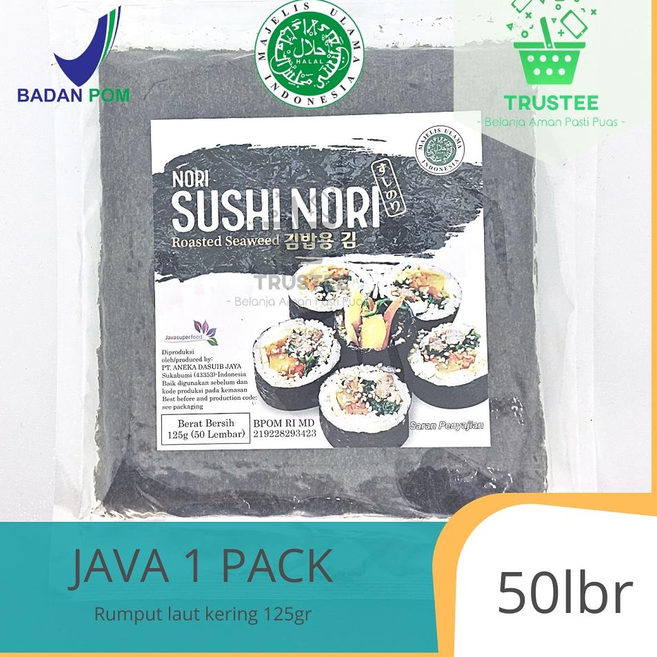 

Paling Dicari.. JAVA Yaki Sushi Nori - Roasted Seaweed - Rumput Laut Panggang kemasan 50 lbr AR0