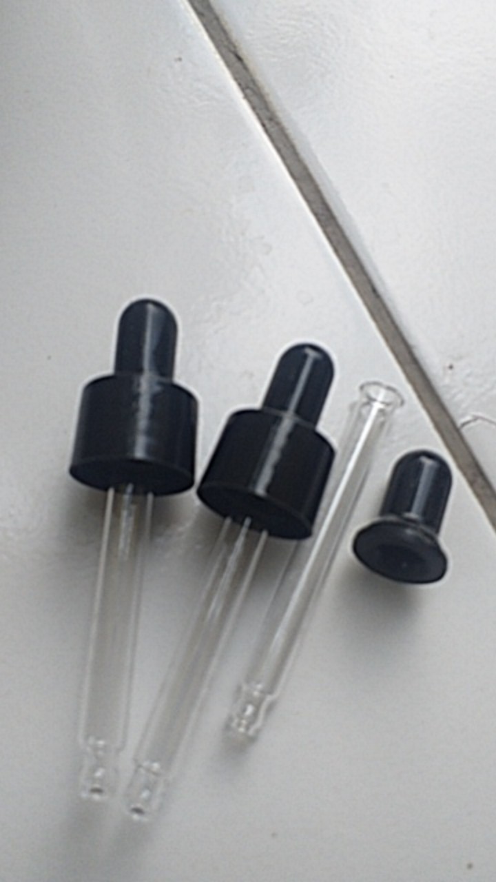 [minim 50pcs] Botol Pipet 15ml Kaca Coklat Ring Segel Obat Serum Essential Oil