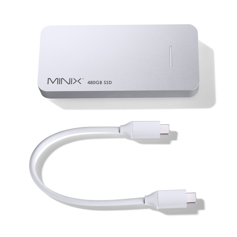 MINIX NEO STORAGE PLUS SG4 - USB-C Multiport Adapter with 480GB SSD