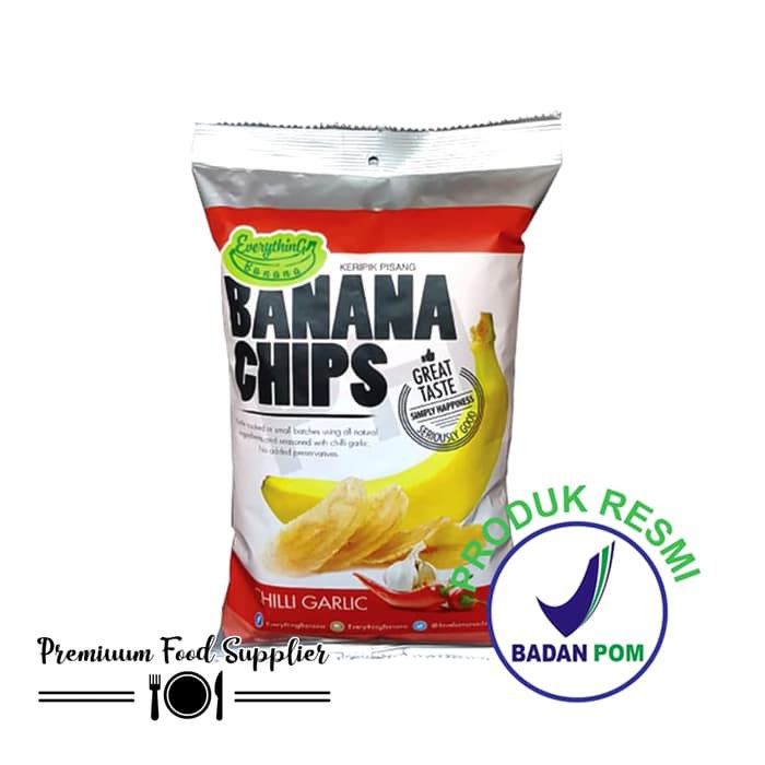 

Kripik Pisang Renyah Everything - Snack Chips Banana (Chilli Garlic)