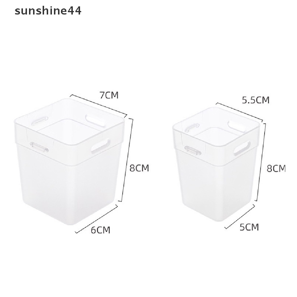 Sunshine 2pcs Kotak Organizer Makanan / Bumbu Untuk Kulkas