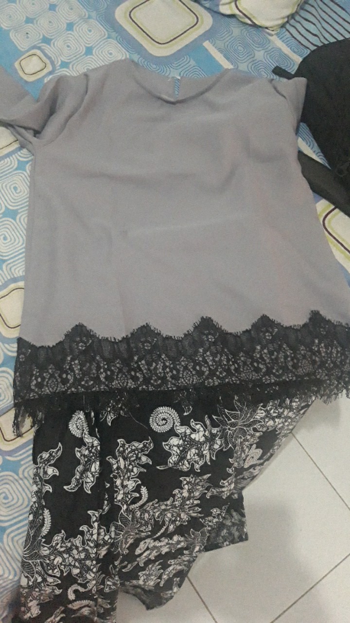 Couple Batik Rok Blus Arsyilla Klok Lawasan Ori B@tiek Couple Keluarga Muslim