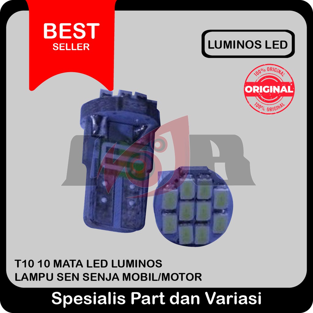 T10 10 Mata LED Luminos Lampu Sen Senja Kota Motor Mobil