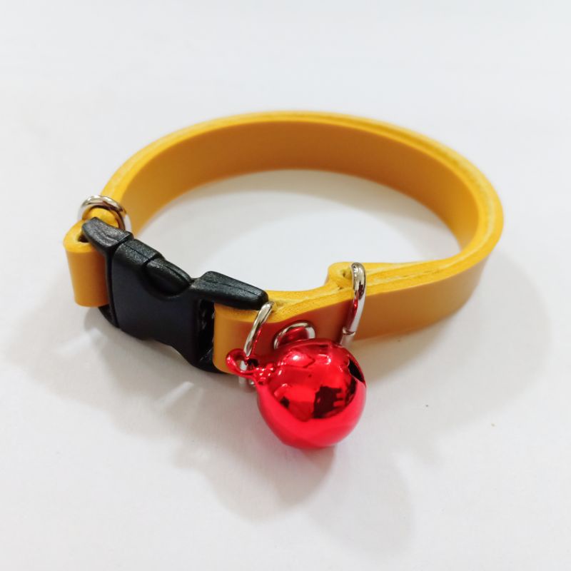 Kalung Kucing Kulit Tebal Lonceng Besar