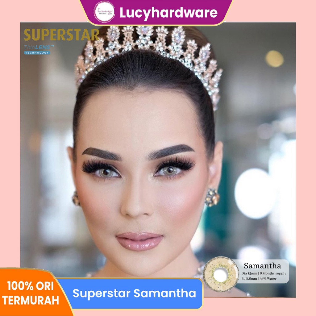 Superstar Samantha softlens warna  bulanan