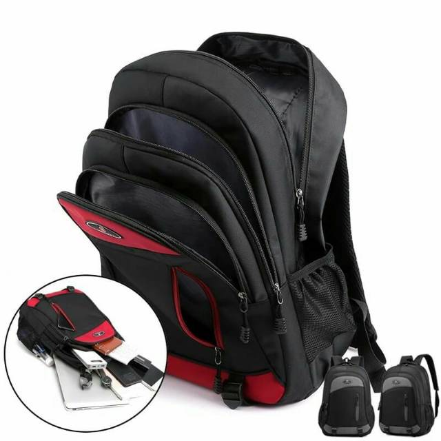 Tas Pria Polo RDN 069 Distro Raindoz Bandung Ransel Punggung Backpack Cowok Keren Sek BRAN NB-Tp BJ