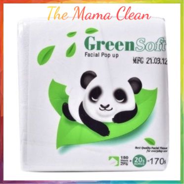 TISUE KOTAK GREEN SOFT HALUS 170 SHEET TISU KERING HALUS