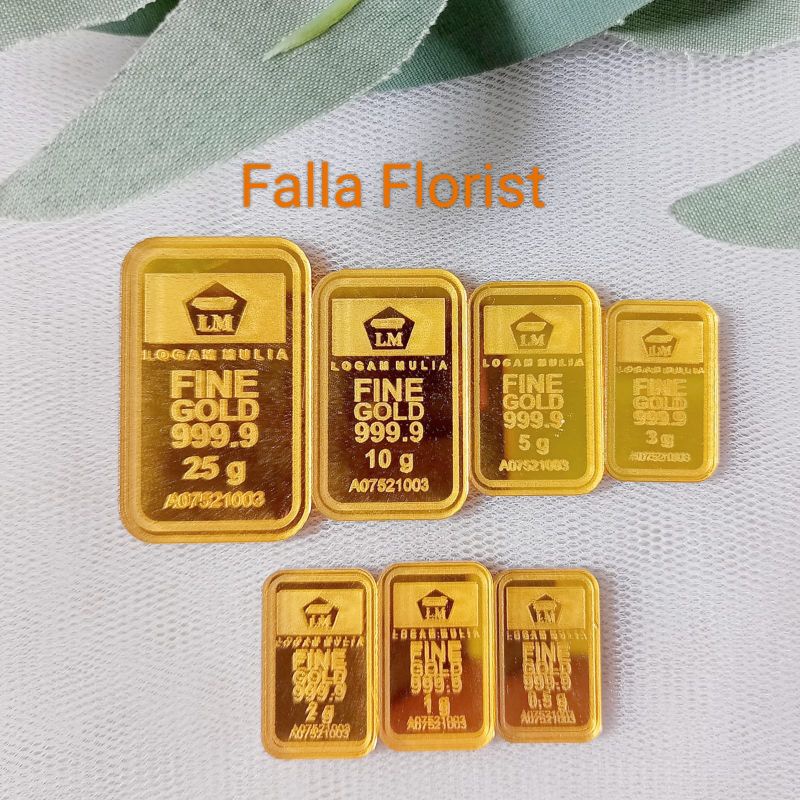 Replika LM Emas batangan bahan akrilik hiasan mahar hantaran seserahan pernikahan