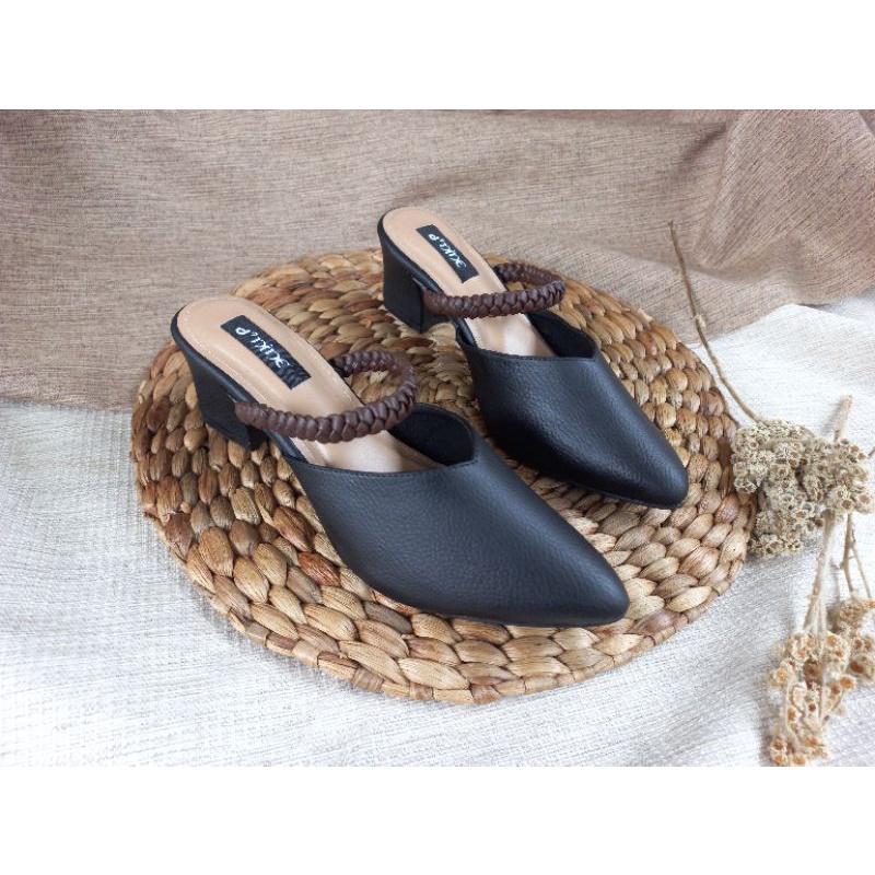 d'nine ST 14 Sepatu Wanita Sepatu hak mules 5cm