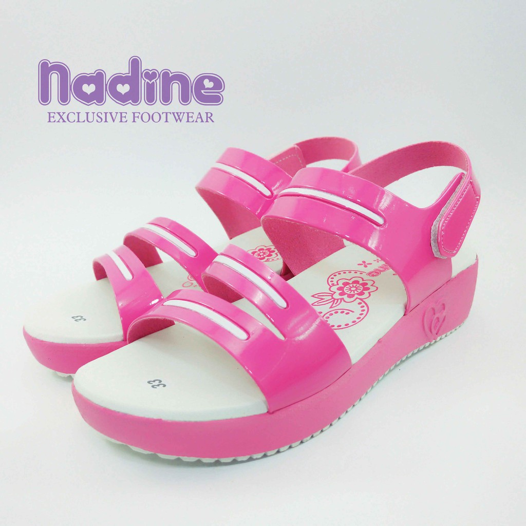 Nadine Sandal Let Anak Wedges 31 - 35 Hak 3 Cm Tali Perempuan Casual Fashion Cewek Slop N05