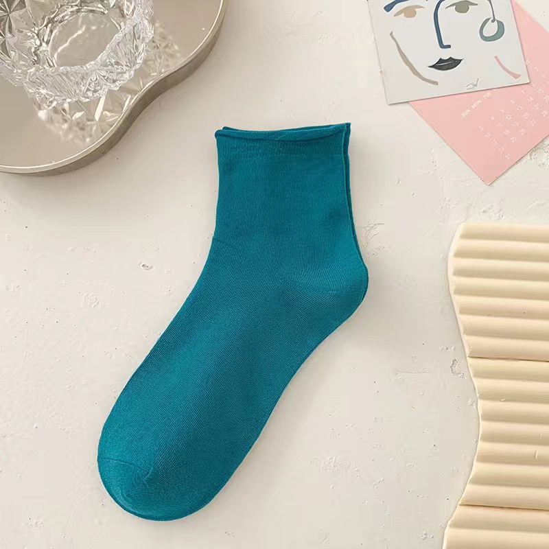 kaos kaki wanita katun candy color women's socks Japanese