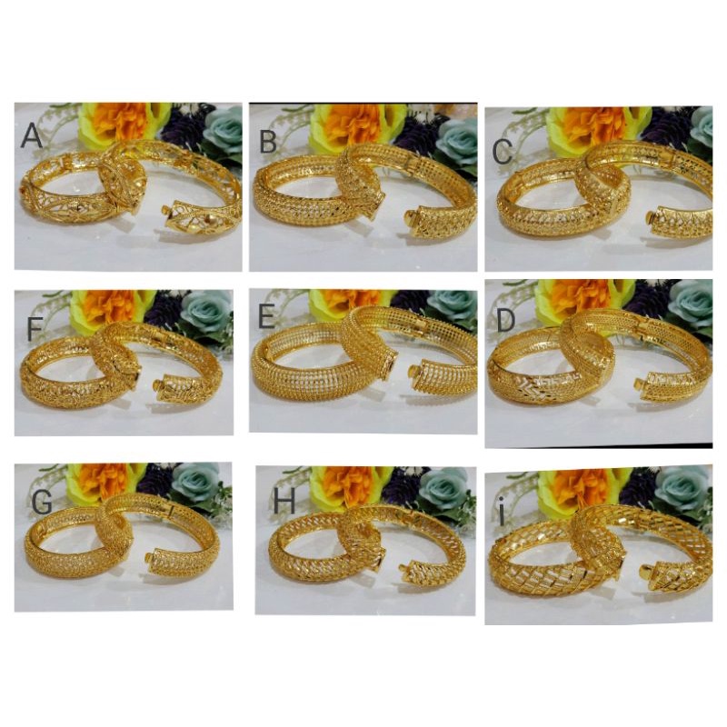 RXi672. Gelang xuping wanita lapis emas