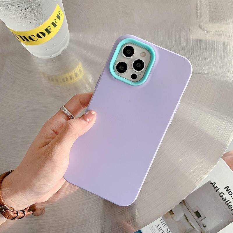 3 In 1 Case Bahan Silikon Tahan Banting Untuk Iphone 13 11 12 Pro Max 7 8 Plus X Xs Max Xr Se 2020