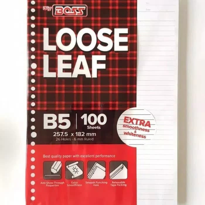 

Loose Leaf Garis B5 100 lembar