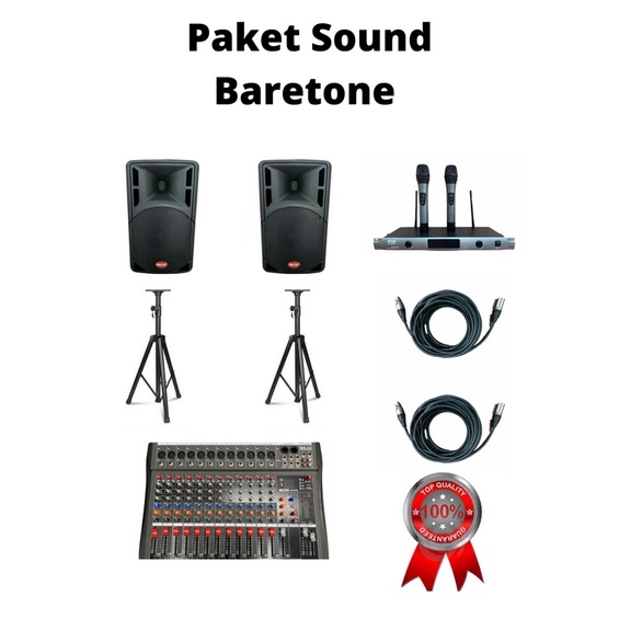 paket sound system baretone . paket karaoke meeting organ akustik baretone